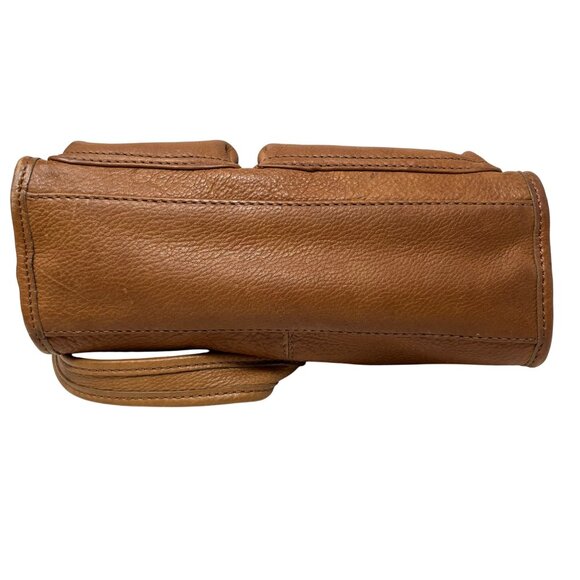 Fossil Full Leather Shoulder Bag Purse Front Pockets Adjustable Strap 75082 - Picture 9 of 13